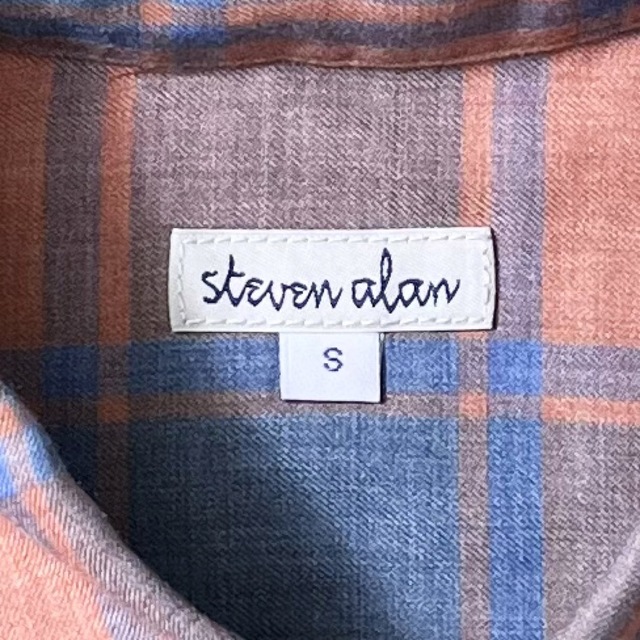StevenAlan(USA)コットンチェックBDシャツ