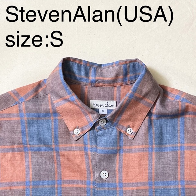 StevenAlan(USA)コットンチェックシャツ