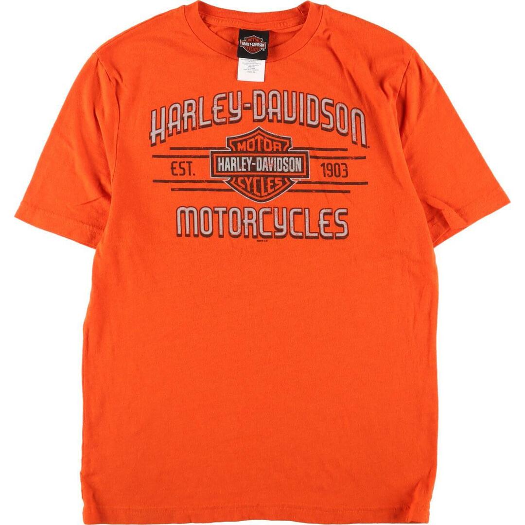 ハーレーダビッドソン Harley-Davidson 両面プリント モーターサイクル バイクTシャツ レディースM /eaa323021