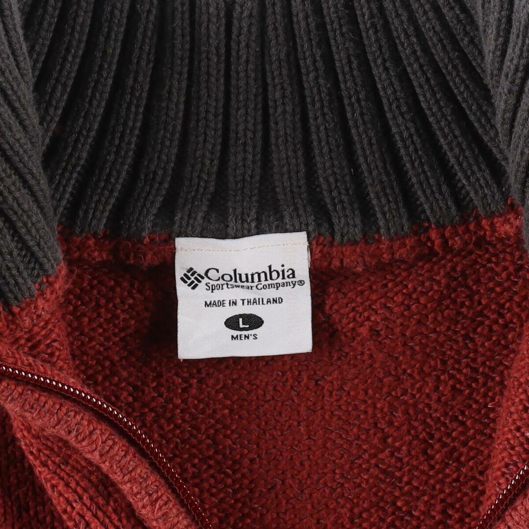 Columbia(コロンビア)の古着 コロンビア Columbia コットンニットハーフジップセーター メンズL /eaa324167 メンズのトップス(ニット/セーター)の商品写真