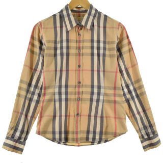 バーバリー(BURBERRY)の古着 バーバリー Burberry's LONDON 長袖 チェックシャツ レディースL /eaa308825(シャツ/ブラウス(長袖/七分))