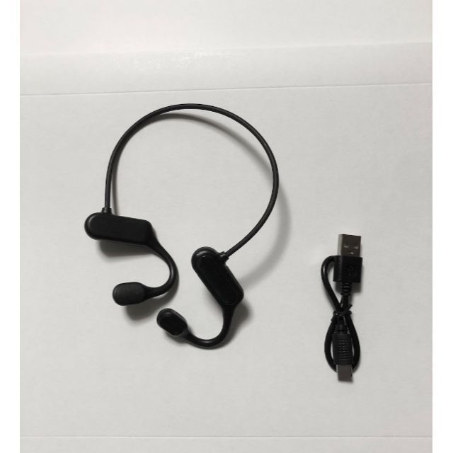 骨伝導イヤホン BL Bluetooth5.2 通話 ワイヤレスイヤホン ヘッド スマホ/家電/カメラのオーディオ機器(ヘッドフォン/イヤフォン)の商品写真