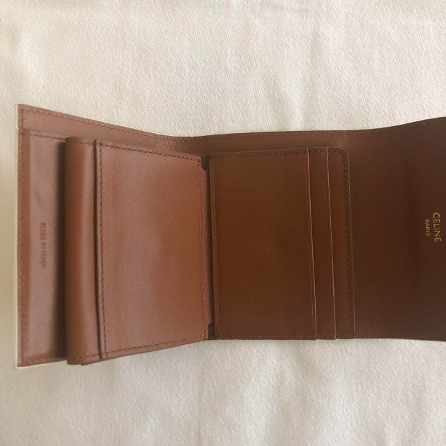 celine - セリーヌ トリオンフキャンバス スモールウォレット ホワイト