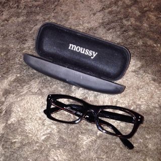 マウジー(moussy)のmoussy❤︎太ブチメガネ(サングラス/メガネ)