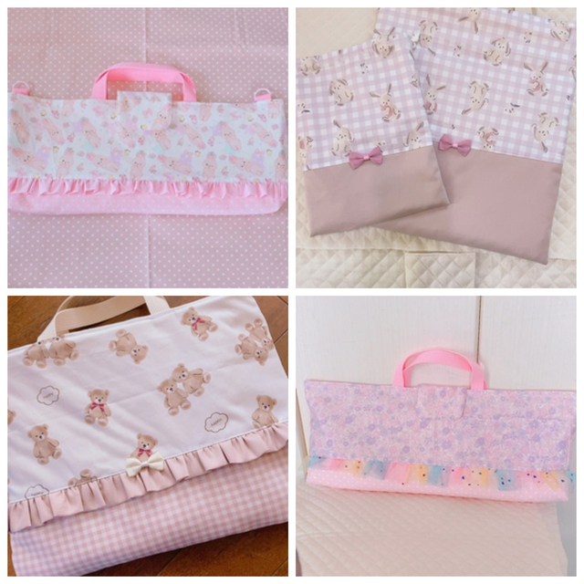 ハンドメイド オーダーページ レッスンバッグ シューズ袋 お弁当袋