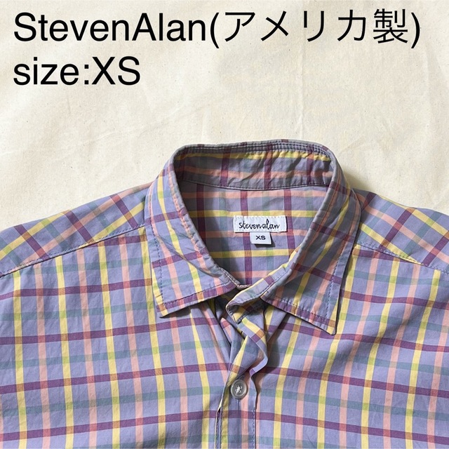 StevenAlan(USA)コットンチェックシャツ