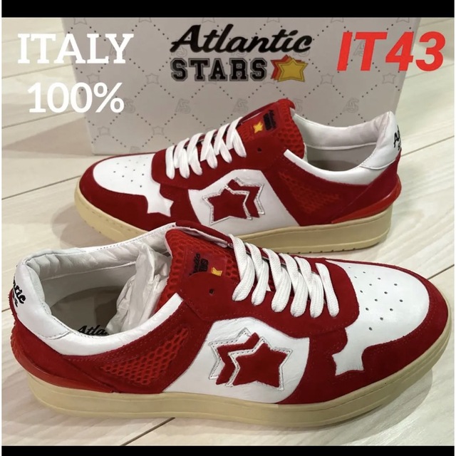 SALE‼️【新品】ATLANTICSTARS   ホワイト 43 イタリア製