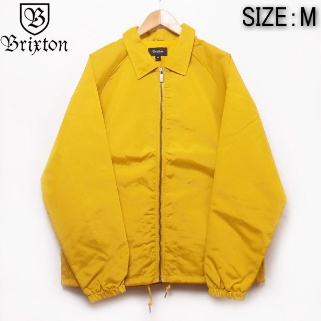 新品 BRIXTON ブリクストン ナイロン コーチジャケット イエロー M