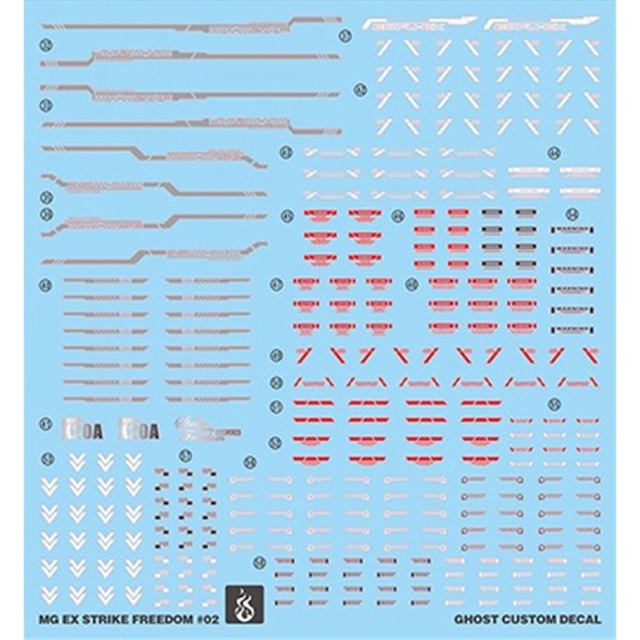 MGEX ストライクフリーダム ガンダム用水転写式デカール エンタメ/ホビーのおもちゃ/ぬいぐるみ(模型/プラモデル)の商品写真