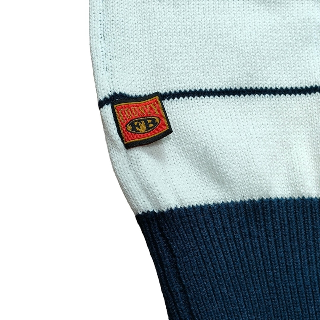 FB COUNTY(エフビーカウンティ)のエフビーカウンティ チャーリーブラウン 半袖 ボーダーニットポロシャツ チカーノ メンズのトップス(ニット/セーター)の商品写真