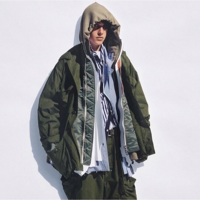 W)taps(ダブルタップス)のsacai x WTAPS Mill LS 01 Shirt Khaki メンズのジャケット/アウター(ミリタリージャケット)の商品写真