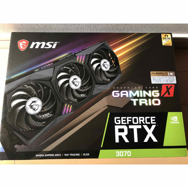 MSI GeForce RTX3070 GAMING X TRIOPCパーツ