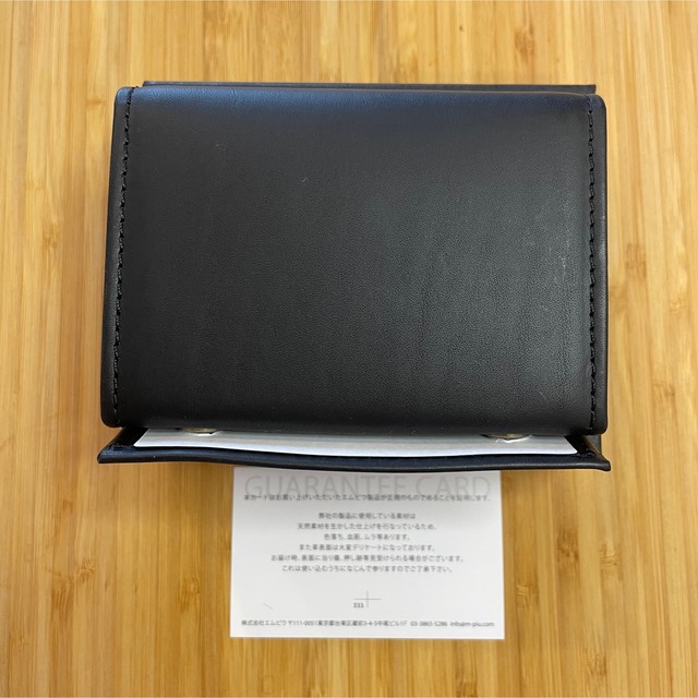 m+(エムピウ)の【新品】m＋ エムピウ ミッレフォッリエP25 Black ブラック メンズのファッション小物(折り財布)の商品写真