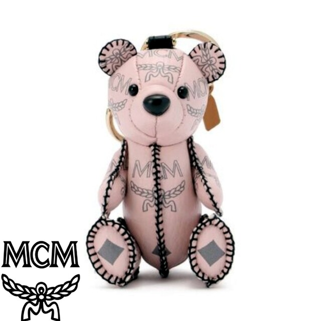 MCM エムシーエム ロゴグラム ベア バッグチャーム キーホルダー