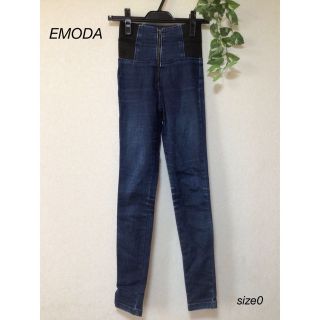 EMODA - エモダ サイドレースアップハイウエストパギンス ストレッチ ...