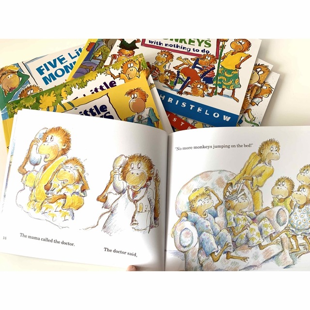 2022新作 Pre Autumn Five Little Monkeys シリーズ9冊 マイヤペン対応