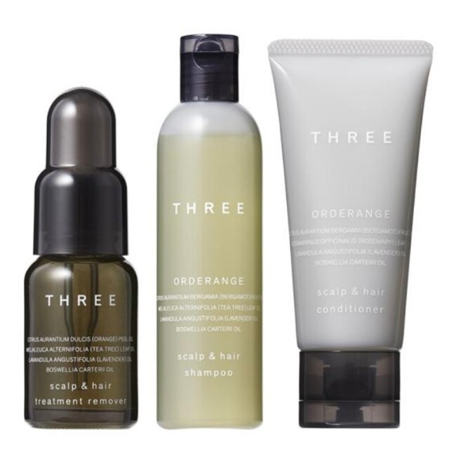 THREE(スリー)のTHREE スキャルプ＆ヘア トリートメント リムーバー＆オーダレンジ R コスメ/美容のヘアケア/スタイリング(シャンプー/コンディショナーセット)の商品写真