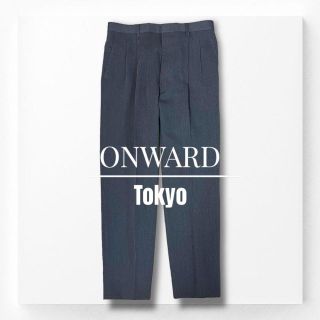 ONWARD J BRIDGE - 【オンワード】グレー スラックス ストレート ツータックパンツ ウール混 M