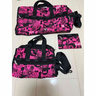 レスポートサック(LeSportsac)の【セール❤️】レスポートサック✖︎Barbieコラボ　ボストン２点セット♡(ボストンバッグ)