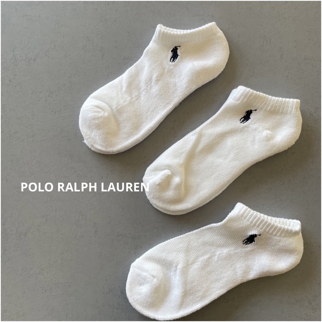 POLO RALPH LAUREN(ポロラルフローレン)のポロラルフローレン　レディースソックス　3足　ショートソックス レディースのレッグウェア(ソックス)の商品写真