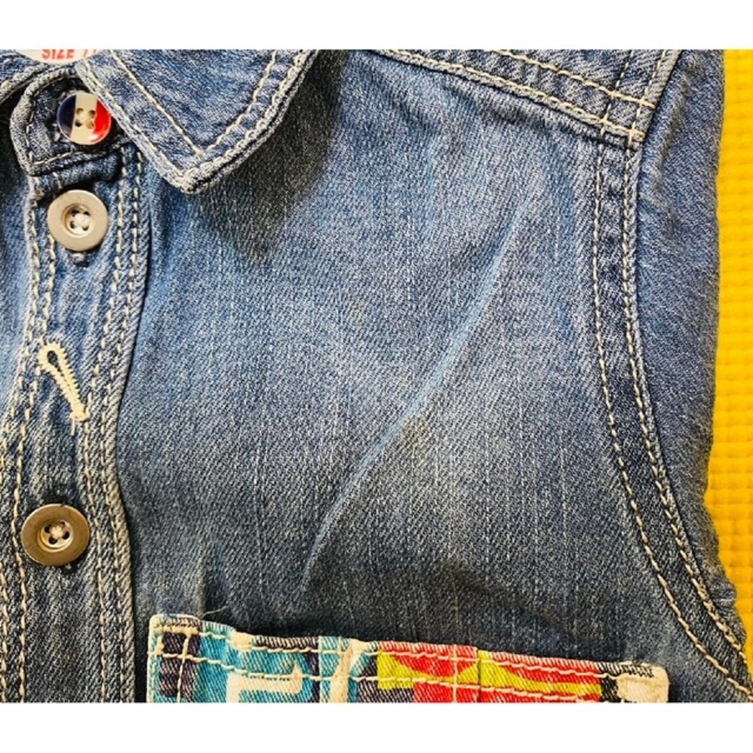 JUNK STORE(ジャンクストアー)のまとめ売りデニムシャツ 110㎝ キッズ/ベビー/マタニティのキッズ服男の子用(90cm~)(ブラウス)の商品写真