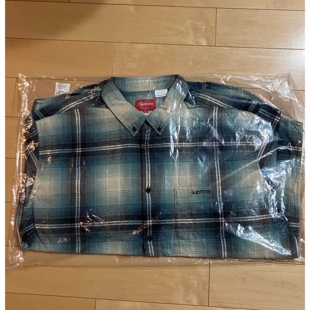 supreme Shadow Plaid Flannel Shirt XL