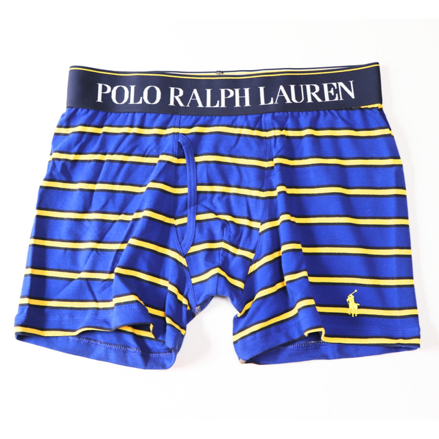 POLO RALPH LAUREN(ポロラルフローレン)の《ポロ ラルフローレン》箱付新品 ボーダー柄 ボクサーパンツ M(W76~84) メンズのアンダーウェア(ボクサーパンツ)の商品写真