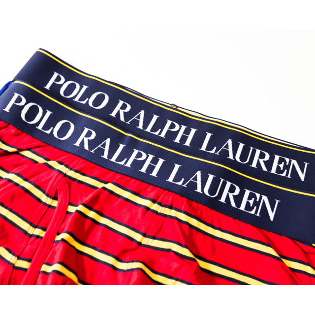 POLO RALPH LAUREN(ポロラルフローレン)の《ポロ ラルフローレン》箱付新品 ボーダー柄 ボクサーパンツ M(W76~84) メンズのアンダーウェア(ボクサーパンツ)の商品写真