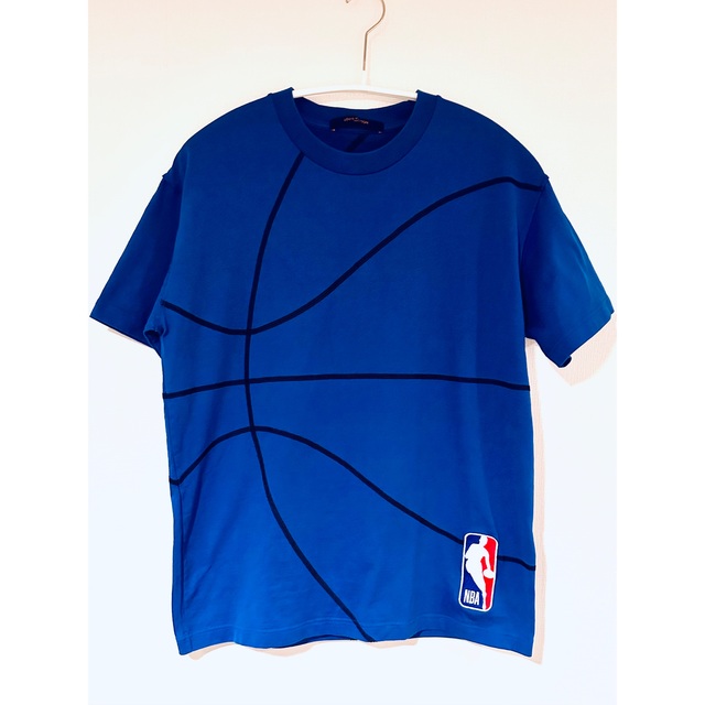 値下げ！ルイヴィトン×NBA 21SS ブルー 半袖 Tシャツバスケ