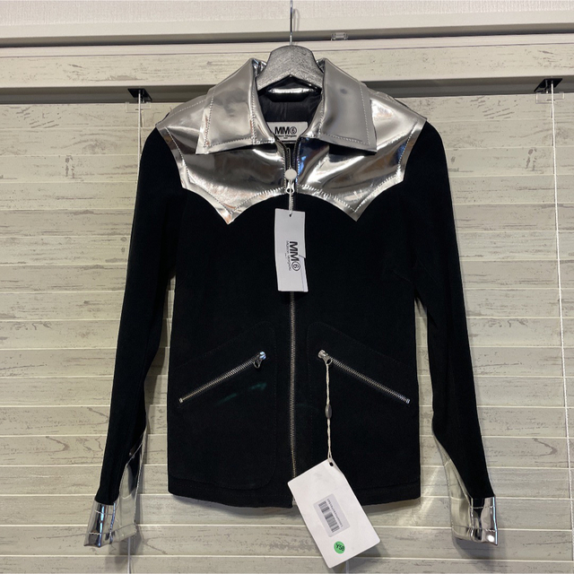 新品タグ付き MM6 Maison Margiela レザーブルゾン 【メール便無料