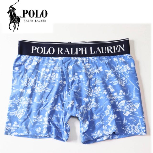 POLO RALPH LAUREN(ポロラルフローレン)の《ポロ ラルフローレン》箱付新品 爽やか ボクサーパンツ M(W76~84) メンズのアンダーウェア(ボクサーパンツ)の商品写真