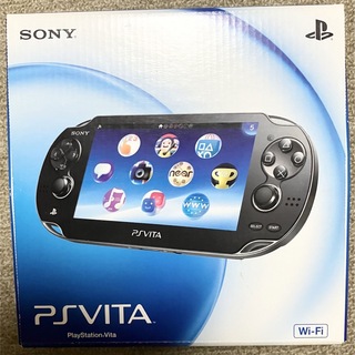 ソニー(SONY)の美品 PlayStation Vita PCH-1000 クリスタル・ブラック(家庭用ゲーム機本体)