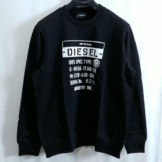 DIESEL - 新品 3L XXL DIESEL ディーゼル ロゴ トレーナー GIRKS3 黒の ...