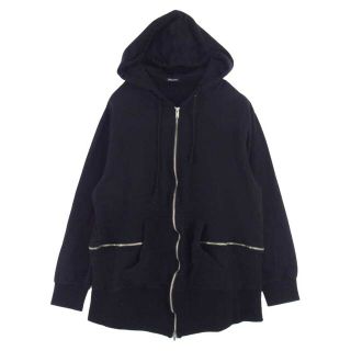 アンダーカバー(UNDERCOVER)のUNDERCOVER アンダーカバー パーカー 23SS UI1C4801 Cotton sweat zip up hoody コットン スウェット ジップアップ フーディ パーカー ブラック系 3【中古】(パーカー)