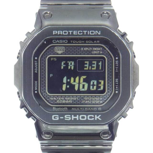 G-SHOCK ジーショック 時計 CASIO カシオ GMW-B5000 電波ソーラー Bluetooth対応 フルメタル ウオッチ ブラック系