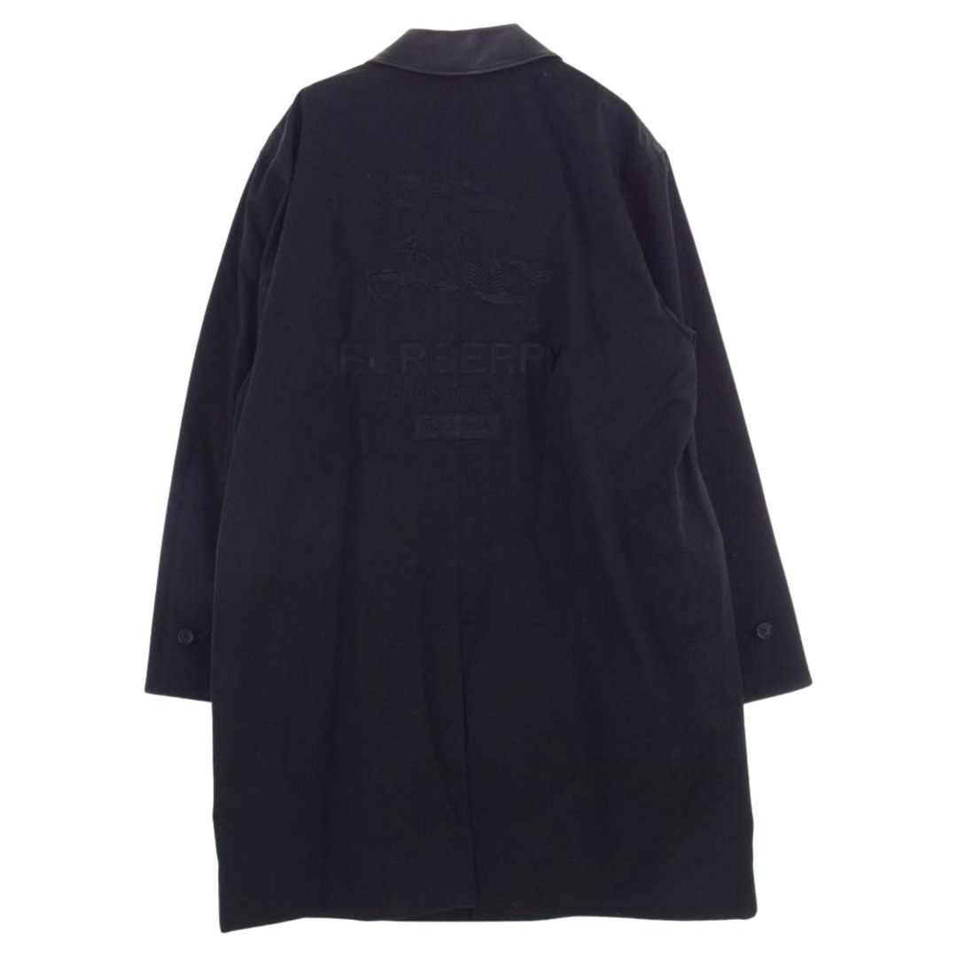 Supreme(シュプリーム)のSupreme シュプリーム トレンチコート 22SS Burberry バーバリー Leather Collar Trench レザーカラー トレンチコート ブラック系 M【新古品】【未使用】【中古】 メンズのジャケット/アウター(その他)の商品写真