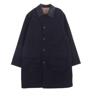 シュプリーム(Supreme)のSupreme シュプリーム トレンチコート 22SS Burberry バーバリー Leather Collar Trench レザーカラー トレンチコート ブラック系 M【新古品】【未使用】【中古】(その他)