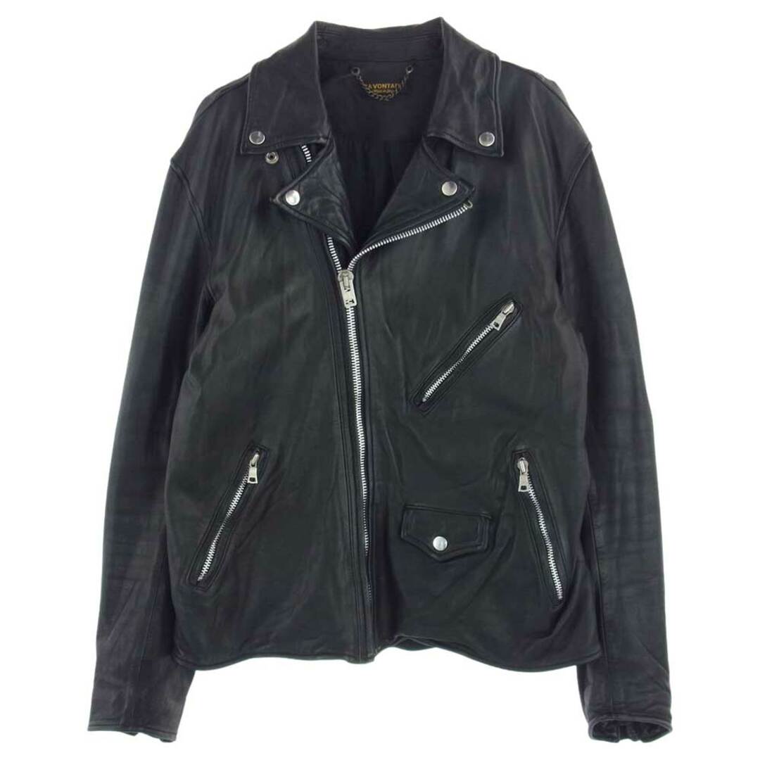 A VONTADE アボンタージ ジャケット Roadmaster Jacket ロードマスター ジャケット ダブルライダース レザー 牛革 ブラック系 L