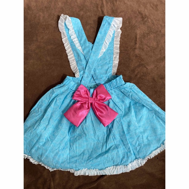 EARTHMAGIC(アースマジック)のNo.138エプロン風フリルスカジャン130 キッズ/ベビー/マタニティのキッズ服女の子用(90cm~)(スカート)の商品写真