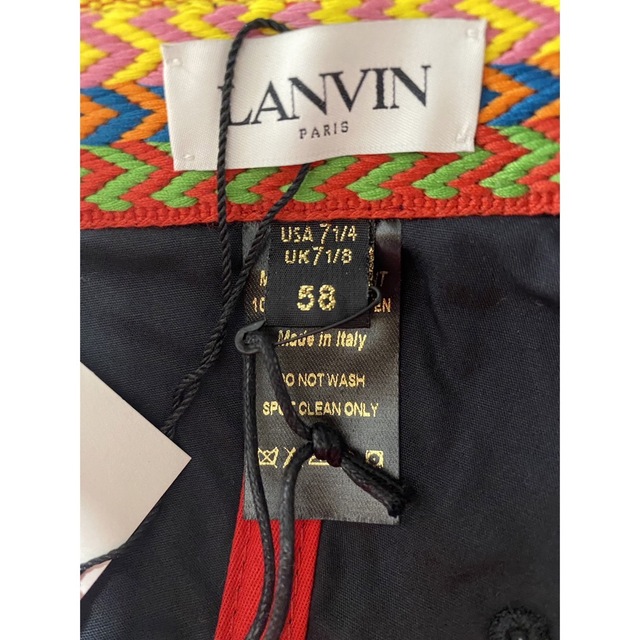LANVIN ランバン カーブ キャップ 刺繍 【本物新品保証】 50.0%OFF