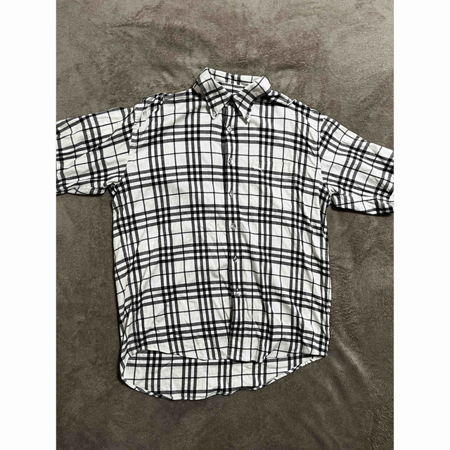 BURBERRY - Burberry London シャツ 半袖 ノヴァチェック 刺繍ロゴの