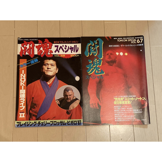 闘魂スペシャル 新日本プロレス パンフレット2冊セット 猪木ビガロノートン(格闘技/プロレス)
