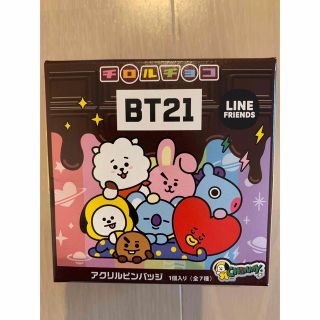 ビーティーイシビル(BT21)のBT21 チロルチョコ　ピンバッジ付き　BTSバンタン(菓子/デザート)