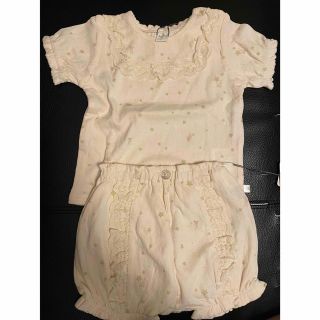 フタフタ(futafuta)の新品未使用 cottoli コトリ セットアップ 80(Ｔシャツ)