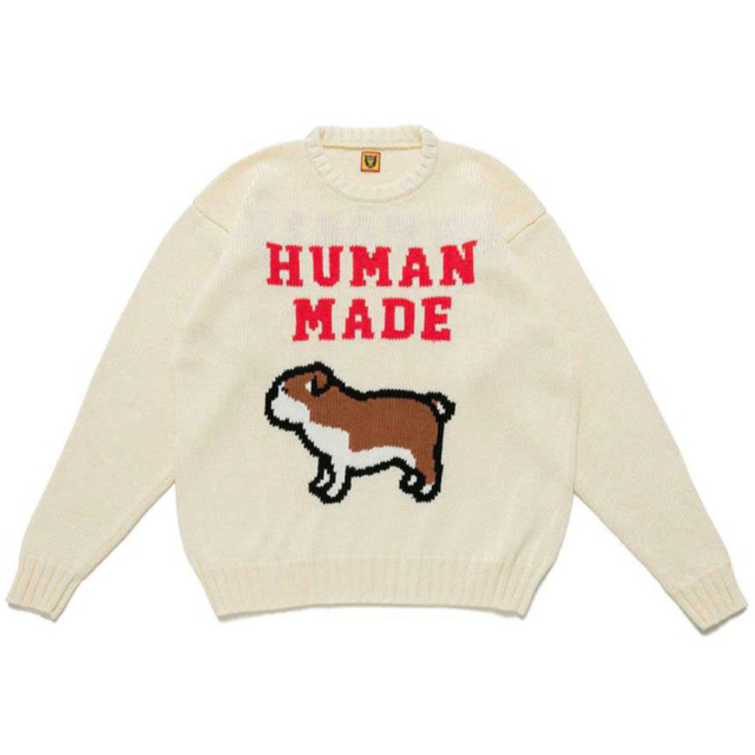 HUMAN MADE(ヒューマンメイド)のHUMAN MADE COTTON KNIT SWEATSHIRT メンズのトップス(ニット/セーター)の商品写真