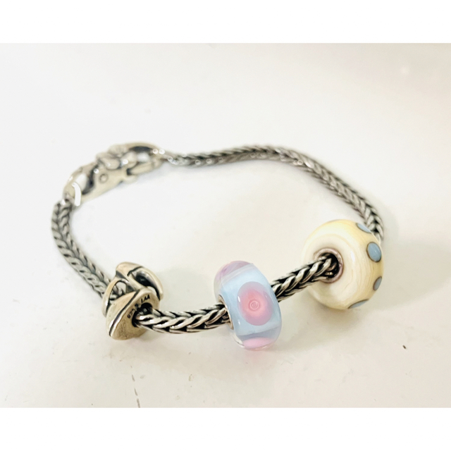 TROLLBEADS/トロールビーズ　ブレスレット　シルバー925 ガラスビーズ