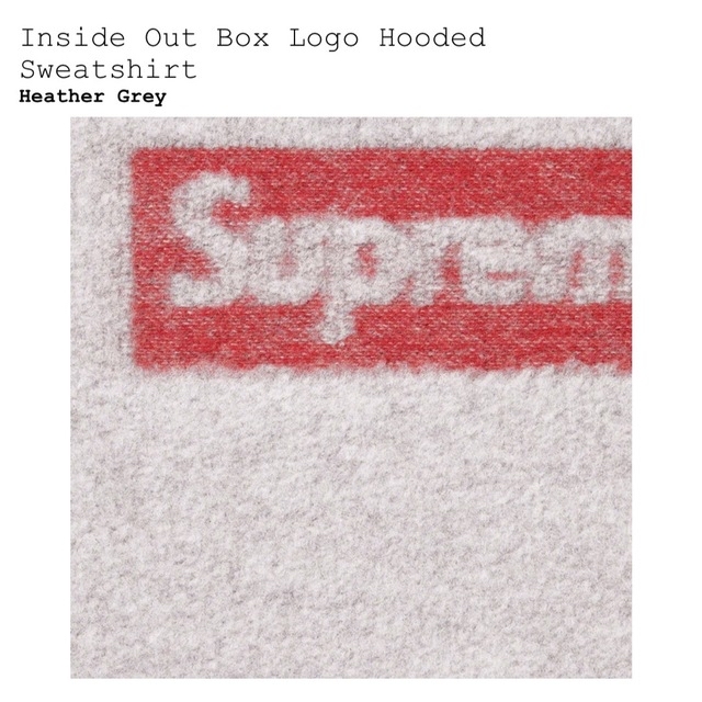 Supreme Inside Out Box Logo Hooded 新品S