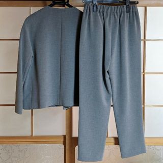 【新品】トラバイユマニュアル　ダブルクロスノーカラージャケット　1タックパンツ