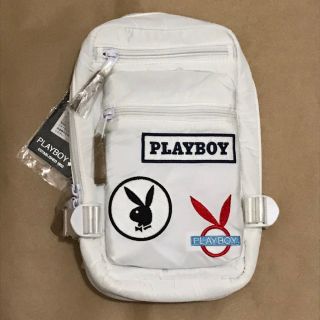 プレイボーイ(PLAYBOY)のPLAYBOY ボディーバッグ 白(ボディーバッグ)