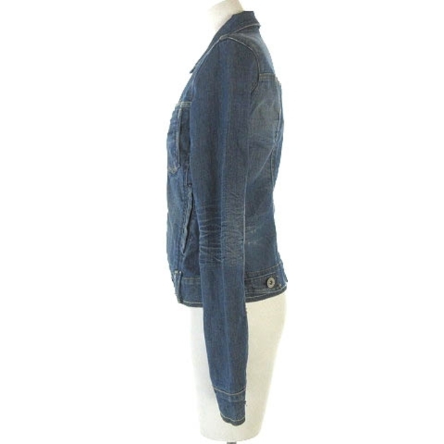 YANUK(ヤヌーク)のヤヌーク YANUK デニムジャケット ジージャン USED加工 ブルー XP レディースのジャケット/アウター(Gジャン/デニムジャケット)の商品写真